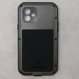 Love Mei Case for iPhone 12, armored with glass, green