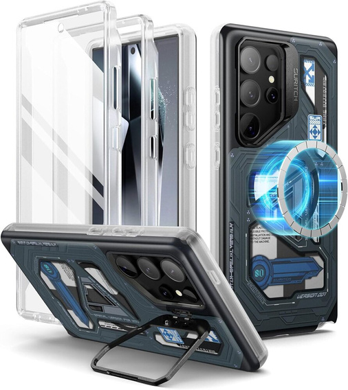 Case for Samsung Galaxy S24 Ultra, Suritch Full Body for MagSafe, cyber punk