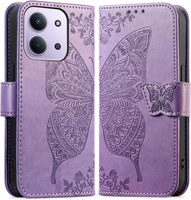 Flip case for Xiaomi Redmi 15C 4G/LTE, Butterfly, purple