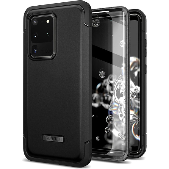 Case for Samsung Galaxy S20 Ultra, Suritch Basic (Two Frames), black