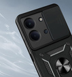 Armoured case for Xiaomi Redmi 15C 4G/LTE, with camera protection, with stand, black