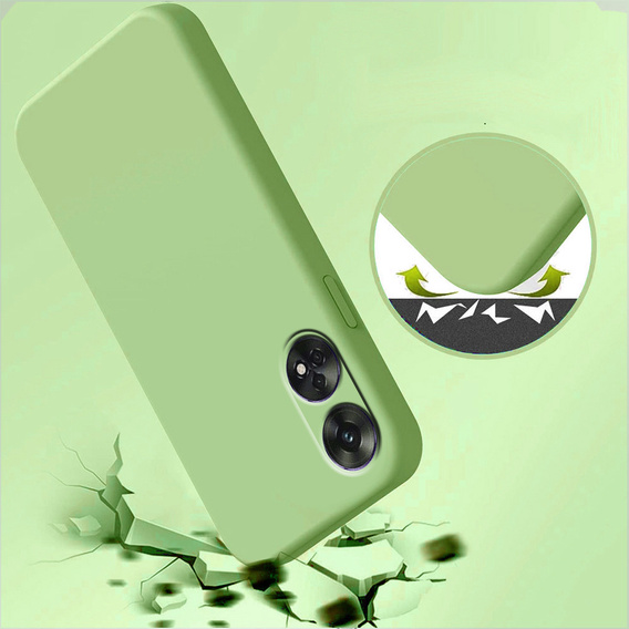 Case for Oppo Reno8 T, Silicone Lite, light green
