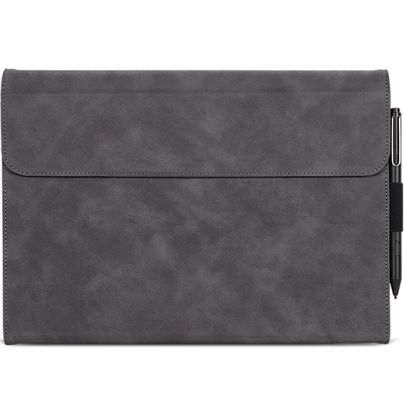 Case for Microsoft Surface Pro 9, Wallet Pen Slot, grey