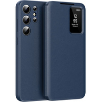 Flip case for Samsung Galaxy S25 Ultra, Smart View Wallet, blue