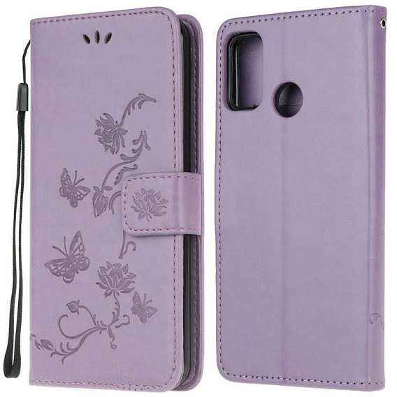 Flip case for Motorola Moto G10 / G30, Butterfly, blue