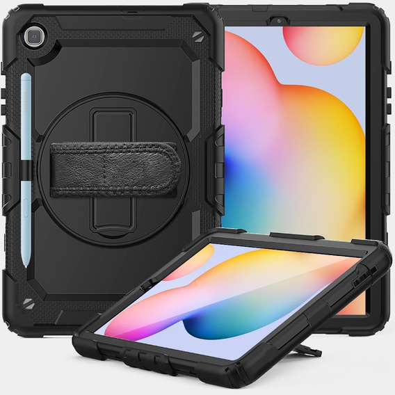 Armored Case for Samsung Galaxy Tab S6 Lite 2020 P610/P615 / S6 Lite 2022 10.4, protective 360 with stylus slot, blue
