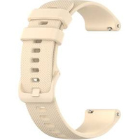 Silicone strap for 18mm do Garmin Vivomove 3S / Vivoactive 4S, Beige