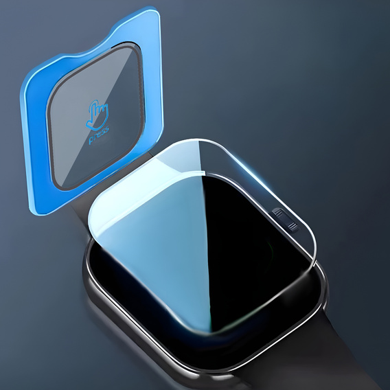 2x Tempered Glass with ERBORD mounting frame for Xiaomi Redmi Watch 5 Lite