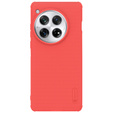 NILLKIN Case for OnePlus 12 5G, Super Frosted Shield Case, red