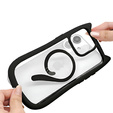 Case for iPhone 11, for MagSafe, Cute Cat, black + Screen Glass