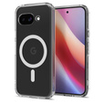 Spigen MagSafe Case for Google Pixel 9A, Ultra Hybrid, transparent / white + 9H Tempered Glass