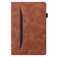 Case for Samsung Galaxy Tab A9+, Classic, with space for stylus, brown
