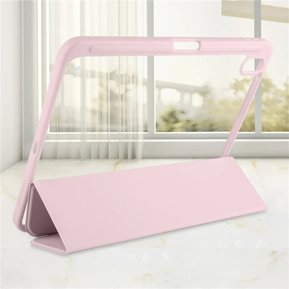 Case for iPad 10.9 2022 10 Gen, Smartcase Hybrid, with stylus space, pink