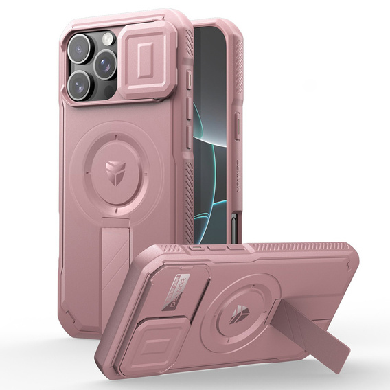 Armored case for iPhone 16 Pro Max, Dexnor CamProtect MagSafe, pink