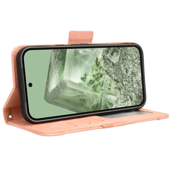 Flip case for Google Pixel 8A, Card Slot, pink