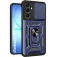 Armoured case for Samsung Galaxy A17 5G, with camera protection, with stand, blue