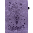 Flap case for Lenovo Tab P12, flower, purple