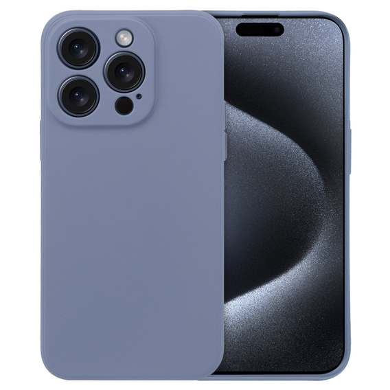 Case for iPhone 15 Pro, Silicone Lite, lavender