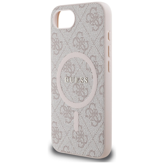 Guess HC MagSafe PU 4G Ring Classic Logo Case for iPhone 16e