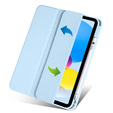 Case for iPad 10.9 2022 10 Gen, Smartcase Hybrid, with stylus space, blue