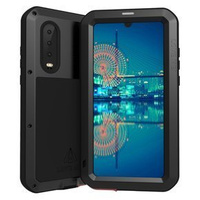 Love Mei Case for Huawei P30, armored with glass, black
