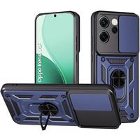 Armoured case for Oppo Reno 14F, with camera protection, with stand, blue