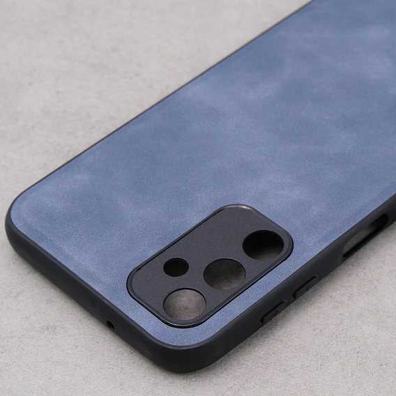Case for Samsung Galaxy A14 5G, ERBORD Business, with metal plate for car mounts, blue