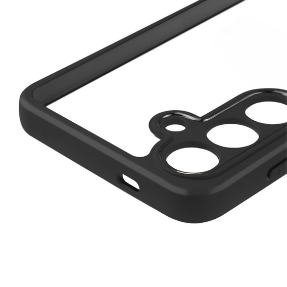 Case for Samsung Galaxy S24+ Plus, Fusion Hybrid, with camera protection, transparent / black