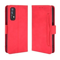 Flip case for Realme 7, Card Slot, red