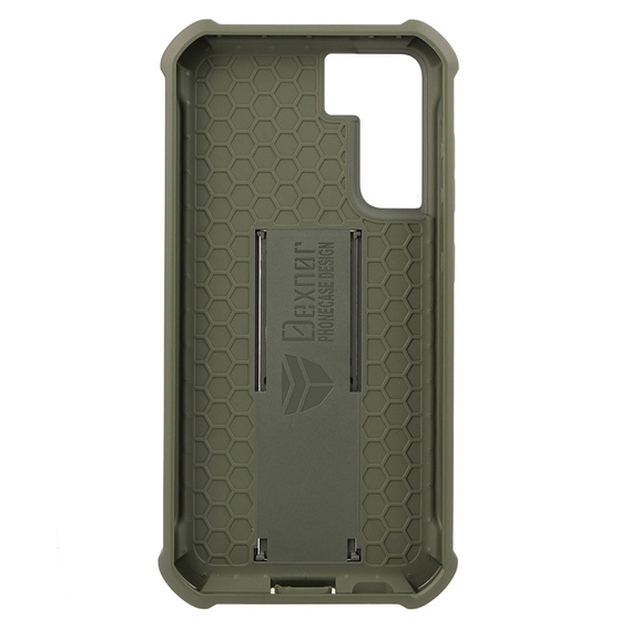 Armored case for Samsung Galaxy S21 FE, Dexnor Full Body, green