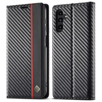 Flap case for Samsung Galaxy S25, Carbon LC.IMEEKE, black