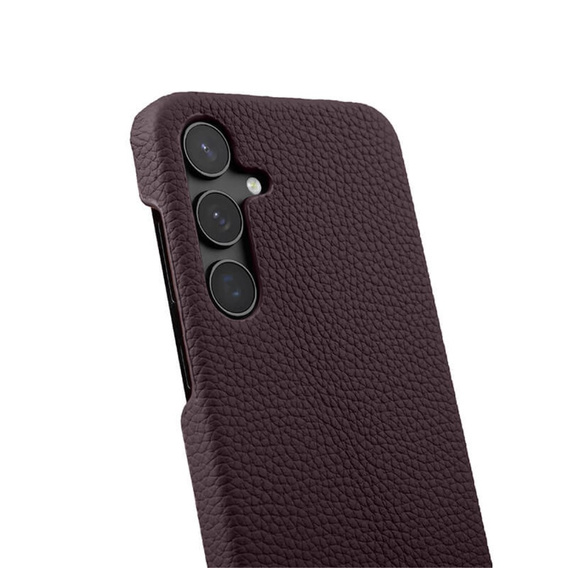 MELKCO case for Samsung Galaxy S24, leather, purple