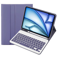 Case + keyboard Apple iPad Air 11" 6 gen. 2024, Leather Pen Slot, purple