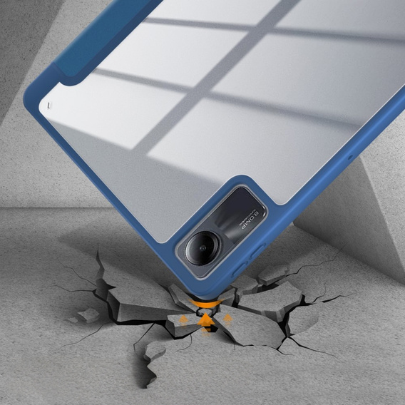 Case for Xiaomi Redmi Pad SE 11", Smartcase Hybrid, with stylus space, blue