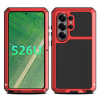 Armoured case with built-in glass for Samsung Galaxy S26 Ultra, red