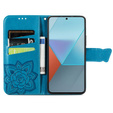 Flip case for Xiaomi Redmi Note 13 Pro 5G, Butterfly, blue