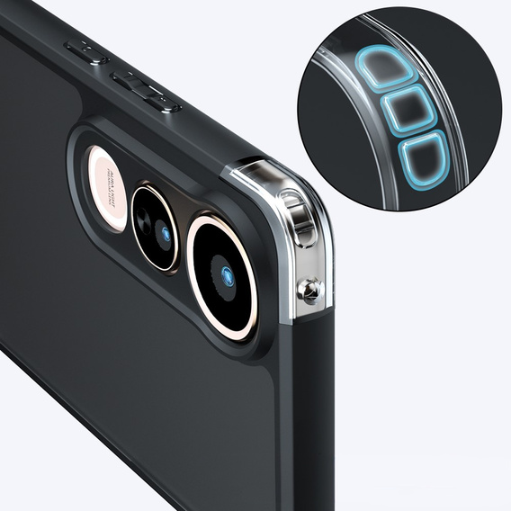 Case for Vivo V50 Lite 4G / 5G, Fusion Hybrid, transparent