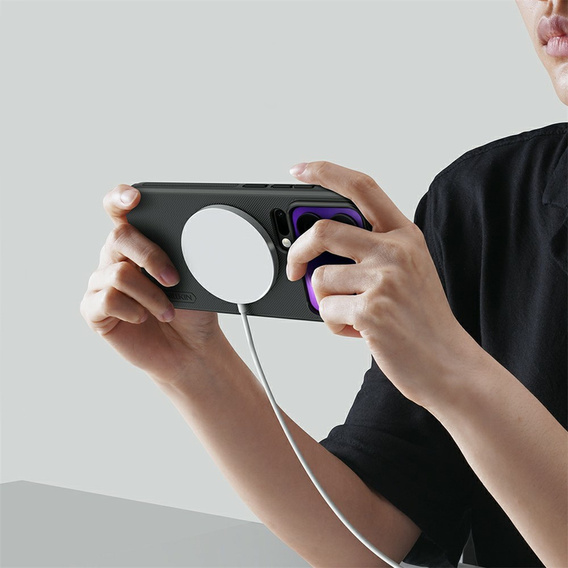 NILLKIN Frosted Shield Pro MagSafe case for Xiaomi 17 Pro Max, black