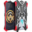 Armored case for Asus ROG Phone 7 5G, Aluminum Alloy, black / red