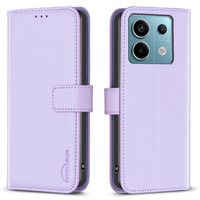 Flip case for Xiaomi Redmi Note 13 Pro 4G / Xiaomi Redmi Note 14S / Xiaomi Poco M6 Pro 4G, BINFEN Wallet, purple