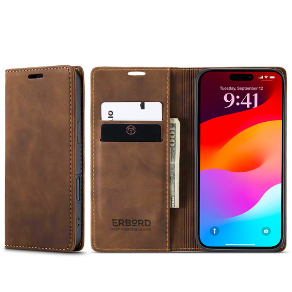 ERBORD Vintage case - flip wallet for iPhone 17 Pro Max
