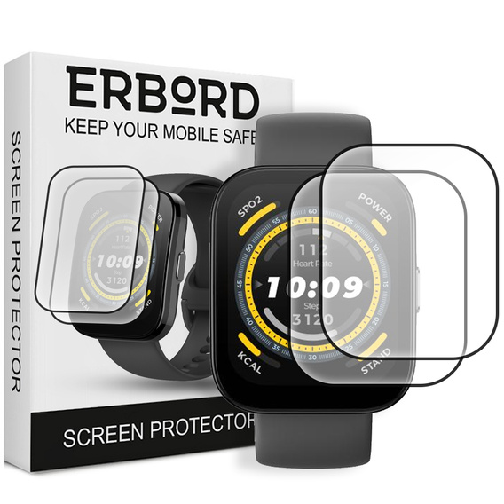 2x ERBORD Hybrid Glass for Amazfit BIP 5