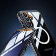 Case for Samsung Galaxy A36 / Samsung Galaxy A56, Shockproof, with glass, for MagSafe, black