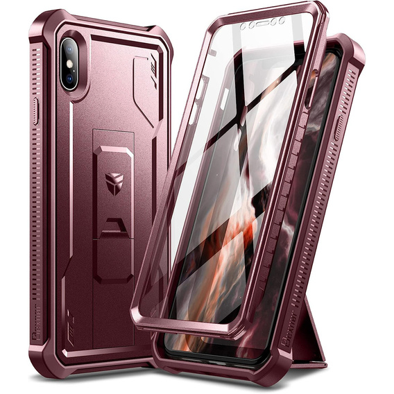 Armored case for iPhone XS Max, Dexnor Full Body, red