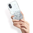 Case for Oppo A17, Glittery, transparent