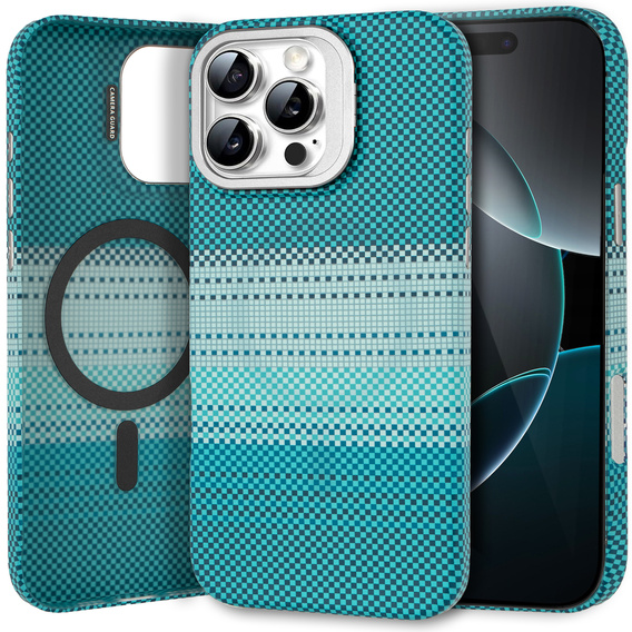 Case for iPhone 16 Pro, Frame Kickstand, for MagSafe, Moon Green