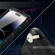 IP68 Waterproof Case for iPhone 14 Pro, SHELLBOX MagSafe, black