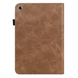 Case for Lenovo Tab M10 Plus TB-X606F, Classic, with space for stylus, brown