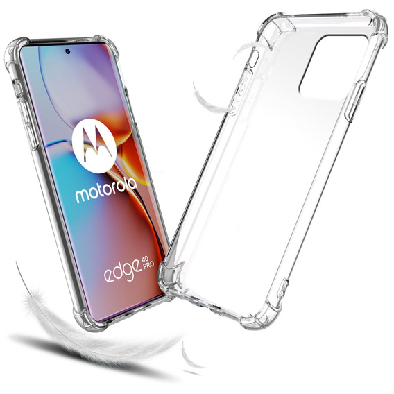 Case for Motorola Edge 40 Pro, Dropproof, transparent