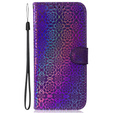 Flip case for Oppo A17, Wallet mandala, purple